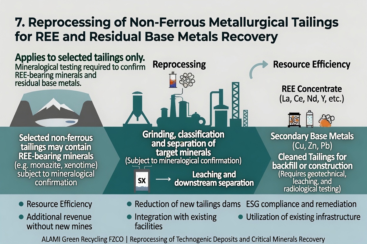 Reprocessing of Non-Ferrous Metallurgical Tailings